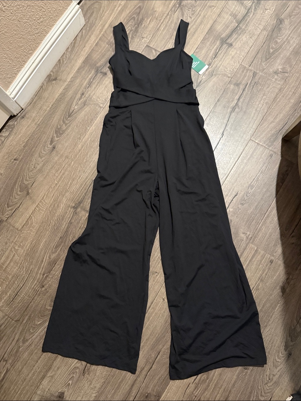 HALARA Black Wide-Leg Jumpsuit